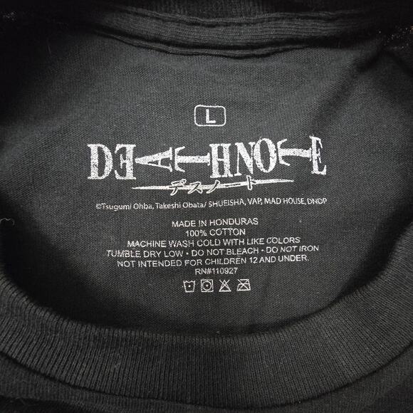 Death Note Kira Tee – Light Yagami Anime Graphic Shirt (L) - Picture 3 of 3